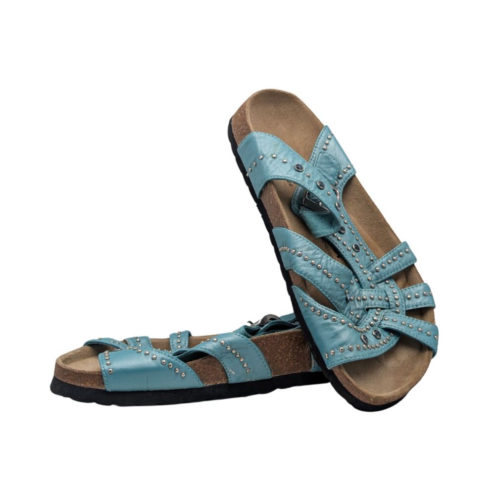 Betula by Birkenstock Turquoise Strappy Sandals 8